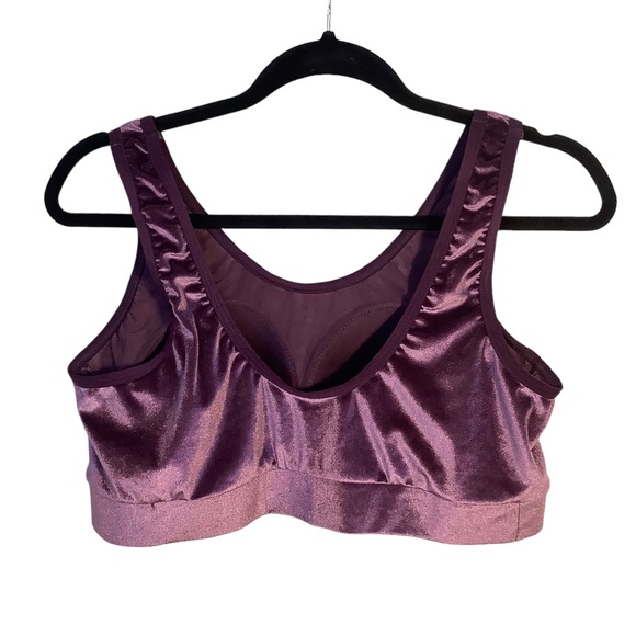 Torrid Purple Velvet Bra Bralet 1X 14/16 (size 1) new - Picture 3 of 3